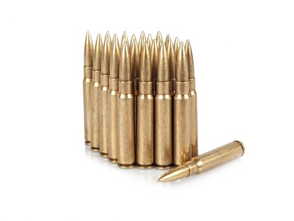 K98 Deko Munition 8x57 IS Infanterie Spitz 25 Stück Dekopatronen