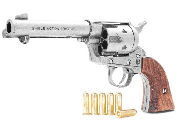 Colt Peacemaker Deko 4,75 Zoll Gunfighter Used Look mit Munition