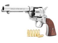 Colt Peacemaker Deko 4,75 Zoll Gunfighter Steel Finish mit Munition