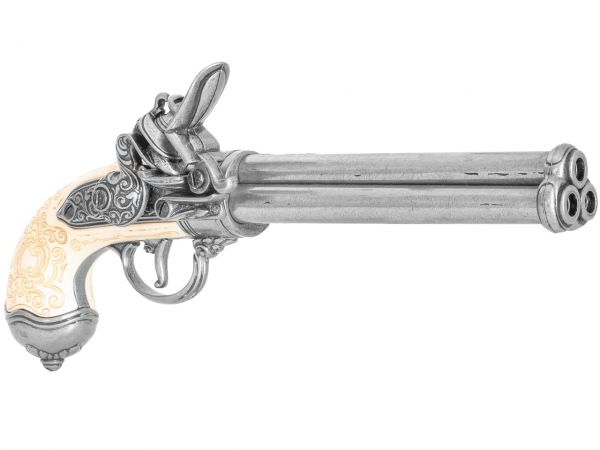 Lorenzoni 1680 Triple Barrel Pistole Deko