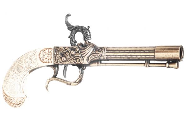 Liege 1825 Boxlock Pistole Deko - Elfenbein Finish