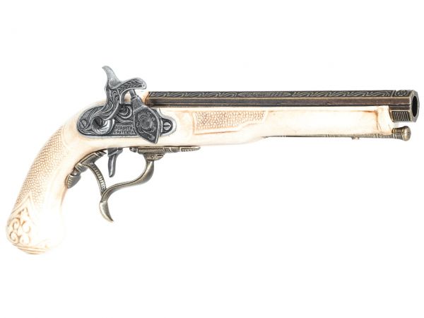 Hadley 1807 Achtkantlauf Perkussionspistole Deko - Elfenbein Finish