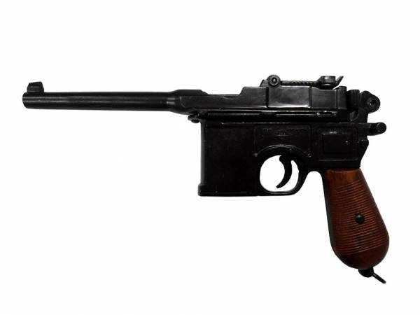 Mauser C96 Deko Pistole - Holzgriff