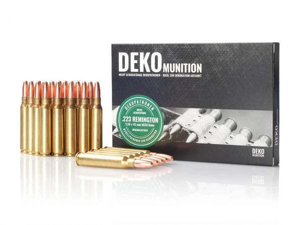 25 Stück Deko Patronen NATO Munition 5,56 x 54 mm .223 Remington