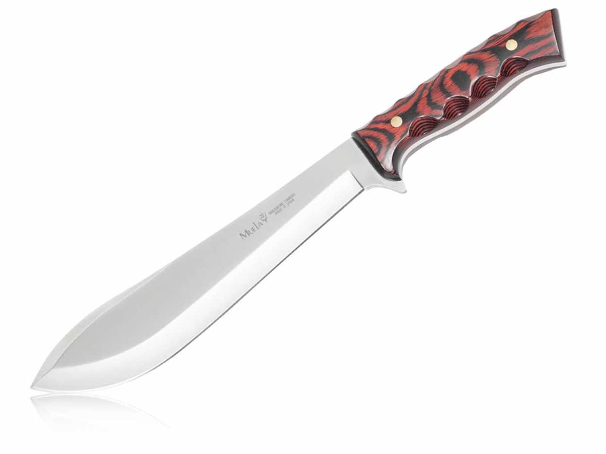 MFH Kräftige Machete Haumesser Mit Holzgriff Teilsägezahnung Inkl