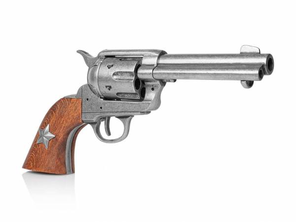 Colt SAA 1873 Texas Ranger Deko Revolver im used Look mit Lone Star