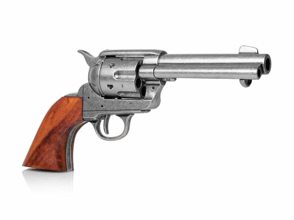 Colt SAA 1873 Gunfighter Deko Revolver im used Look mit Holzgriff