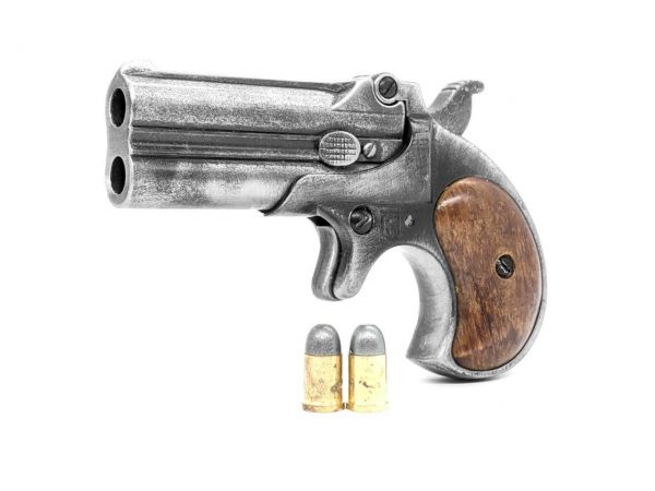 Remington 95 Deko Double Derringer mit Munition - Steel Finish