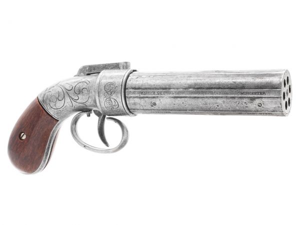 Allen & Thurber Pepperbox Deko Bündelrevolver - Used Look