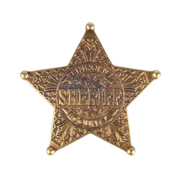 Sheriffstern Lincoln County aus Metall