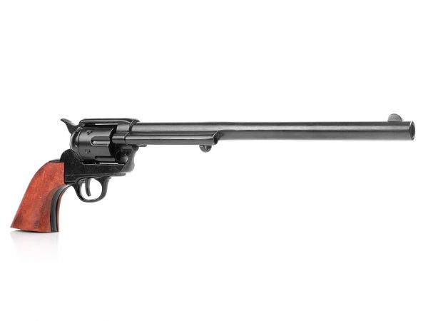 Deko Colt Buntline Special - Peacemaker Revolver SAA 1873 - schwarz