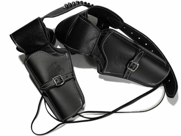 Cowboy Revolvergürtel - Doppel Westernholster