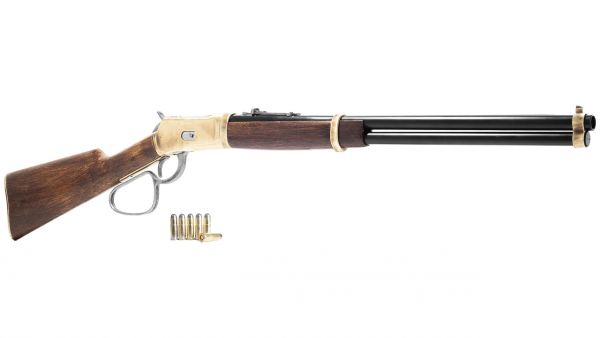 Winchester 92 Deko SRC Large Loop mit Dekopatronen - Messing Finish