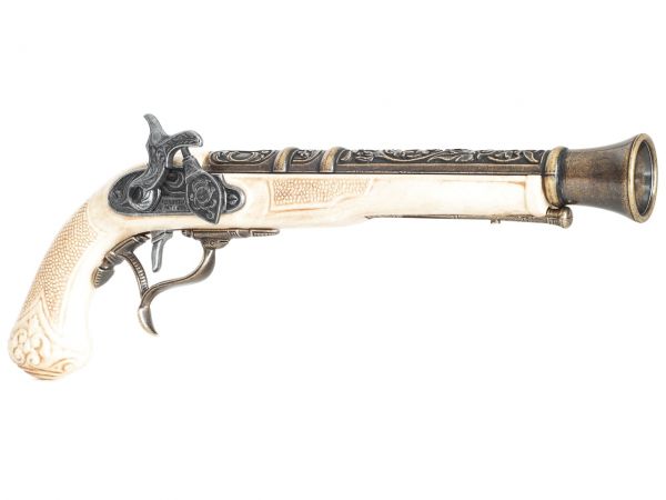 Hadley 1807 Blunderbuss Tromblon Pistole Deko - Elfenbein Finish