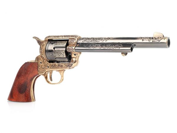 45 Colt Peacemaker Deko Revolver mit Cuno Helfricht Gravur - 7 Zoll