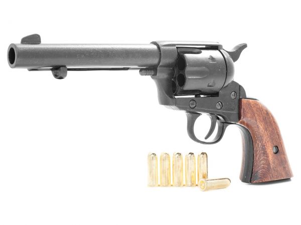 Colt Peacemaker Deko 5,5 Zoll Artillery in Schwarz mit Munition