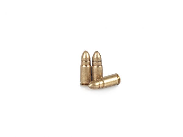 7,65 mm Luger Deko Munition Parabellum 3 Stück Dekopatronen