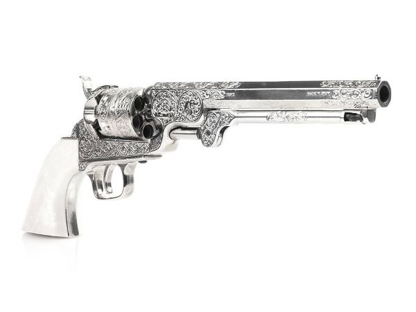 Colt Navy 1851 Deko Revolver mit Perlmuttgriff - vernickelt