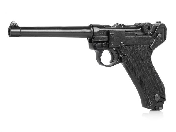 Luger Marine Pistole 04 Deko in schwarz