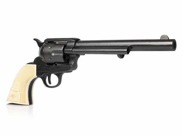 Deko Colt Peacemaker Cavalry in schwarz mit Eagle Grip