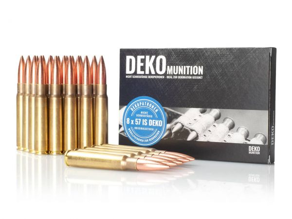 25 Stück Deko Patronen K98 Munition 8 x 57 IS