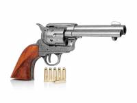 45 Colt Peacemaker Gunfighter mit Munition als Deko Revolver im used Look